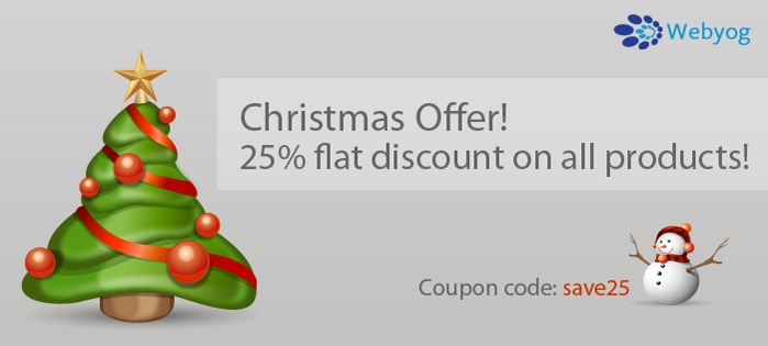 Christmas Offer – 25  flat discount on all products
