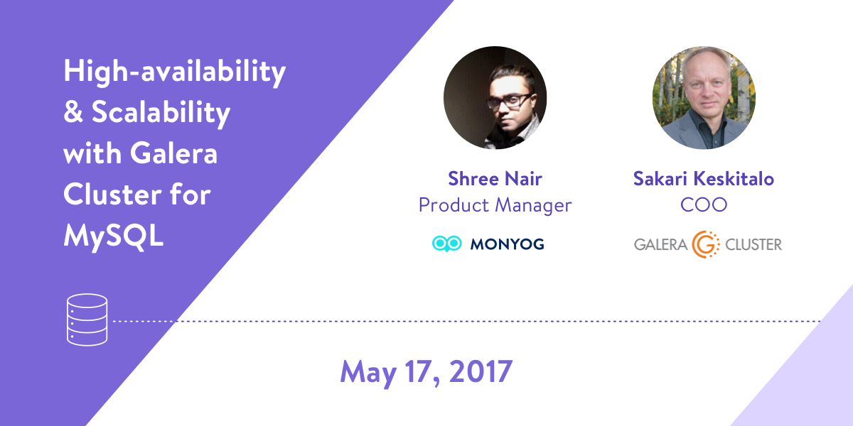 Read more about the article Joint Webinar May 17th: High-Availability & Scalability with Galera Cluster for MySQL
